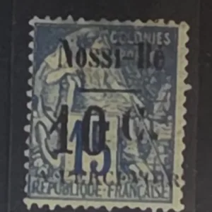 French Colonies and French Area - Nossi-Bé #J10 Unused/Hinged F-VF