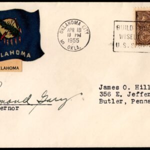 US 1965 #972 Cover Signed by Governor Raymond Gary of OK