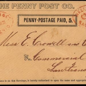 US 34LU9 + 11A on Cover, Wells , Fargo & Co Express Sacramento PMK