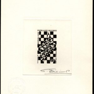 Congo C237 Artist Die Proof, Signed, Checkerboard