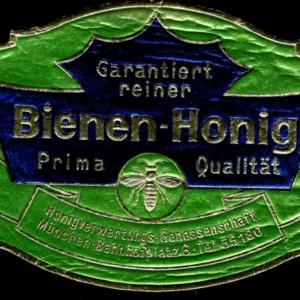 Germany "Bienen-Honig" label picturing Bee