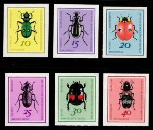 Germany, East 1968 #1048-53 Insects Imperfs NH