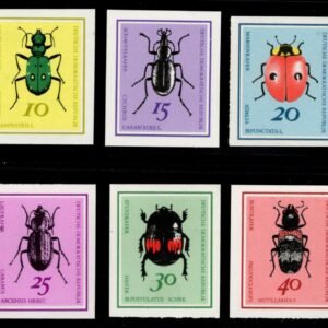Germany, East 1968 #1048-53 Insects Imperfs NH