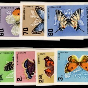 Hungary 1966 #1726-34 NH Imperfs, Butterflies