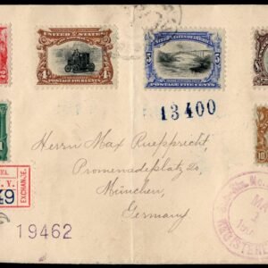 US 294-99 Set on FDC Sent Registered to Germany
