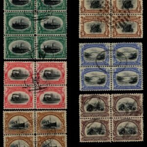 US 294-299 Set of Used F-VF-XF Blocks of 4