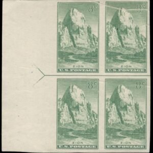 US 763 NH Error - Arrow Block with Multiple Pre-printing Paper Folds