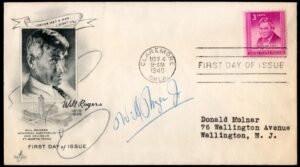US 975 Autographed Cover, Will Rogers Jr.