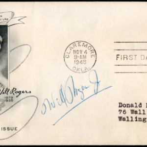 US 975 Autographed Cover, Will Rogers Jr.