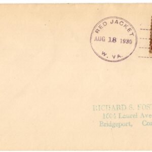 US West Virginia, Red Jacket 553 on Fancy Cancel Cover