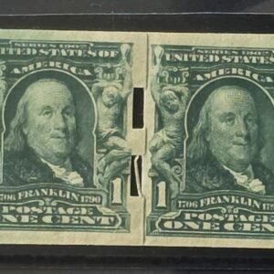 US Vending Machine Perforations #314 Schermack Type III LH Fine; VF