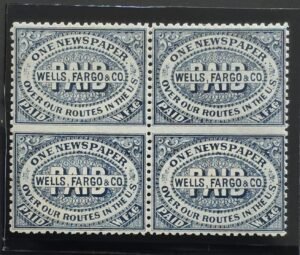 US Locals and Carriers #143LP9a Unused/Hinged Fine; VF; EF