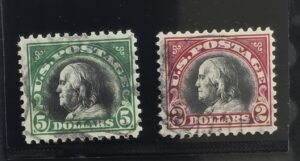 US Washington - Franklin #524, 547 Used Fine/VF