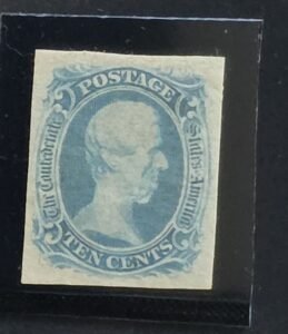 US Confederates - CSA #9 Hinged VF