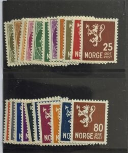 Countries - N- Z Norway #187-202A NH Mostly VF+