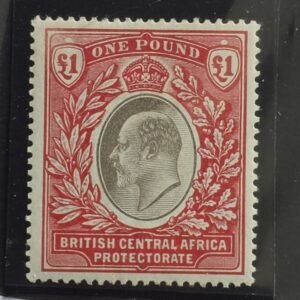 British Area A- M - British Central Africa #68 Unused/LH VF