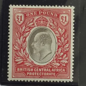 British Area A- M - British Central Africa #68 Unused/LH VF