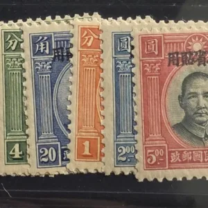 China - China-Sinkiang #82-88 Unused/NH Fine-VF