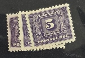 Canada #J4,J8,J9 Unused/NH VF