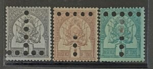 Countries - N- Z - Tunisia #JA1c, 26, 36 Unused/Hinged Fine/VF