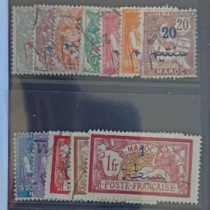 French Colonies and French Area - Fr. Morocco #26-37 Unused; Used/Hinged Fine; VF