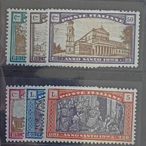 Italy and Italian Area #B20-25 Unused/LH Fine/VF