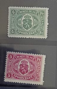Belgium and Area #Q134, 135 Unused/LH Fine/VF