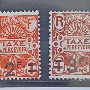 French Colonies and French Area - France-Reunion #J14-15 Unused/Hinged Fine/VF