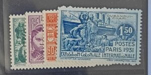 China - Ubangi Shari #82-5 Unused/Hinged VF