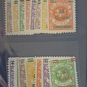 Danzig, Memel, and Plebescites - Memel #N91-105 Unused/LH Fine