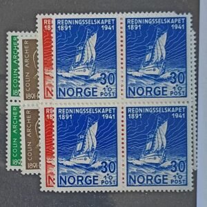 Countries - N- Z - Norway #B20-23 Unused/NH Fine/VF
