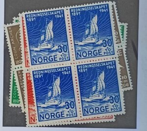 Countries - N- Z - Norway #B20-23 Unused/NH Fine/VF