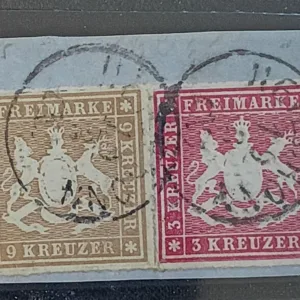 German Occupation - Wurttemberg #42,45 Used Fine/VF