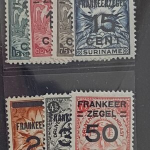 French Colonies and French Area - Surinam #132-8 Unused/LH Fine/VF