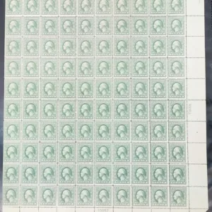 US 536 NH F-VF Sheet of 100, Certificate