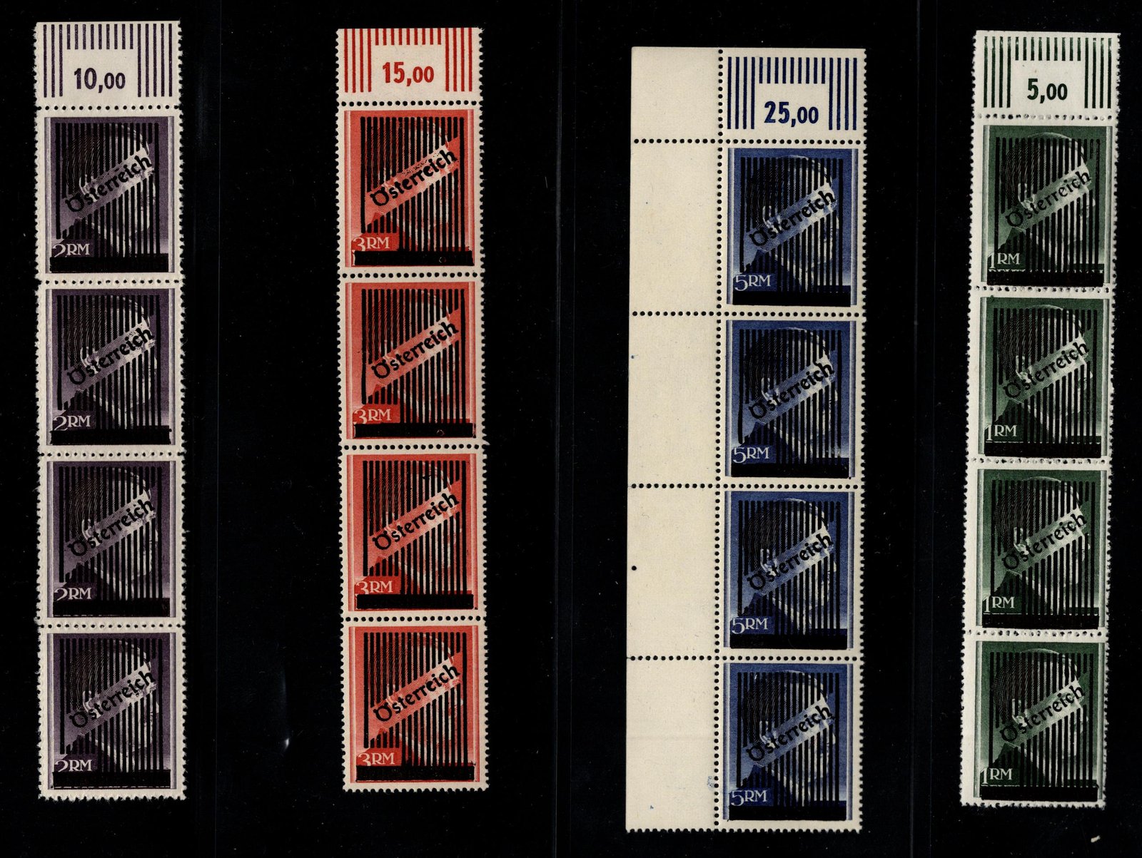 austria_1945_unissued_strips