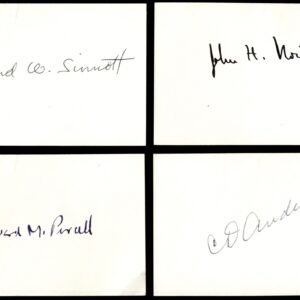 Cut Signatures of 4 Prominent Scientists - Anderson, Sinott, Northrup, Purcell