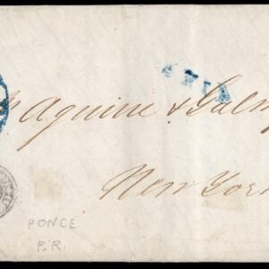 Puerto Rico Ponce 1846 Fancy Marine Paquet