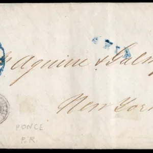 Puerto Rico Ponce 1846 Fancy Marine Paquet