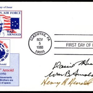 US 2191 FDC  Signed by Pilot H.H. "Hap" Arnold's 3 Sons