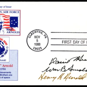 US 2191 FDC  Signed by Pilot H.H. "Hap" Arnold's 3 Sons