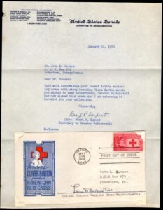 US 1948 #967 FDC Signed by Senator Saltonstall of MA