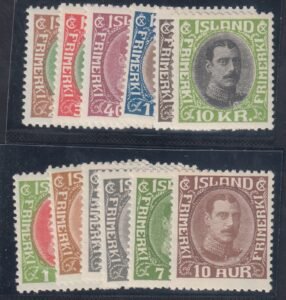 Iceland #176-87 Mint/LH; NH Fine/VF