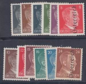 Austria Leibnitz 1945 Complete Type I Set NH Fine/VF