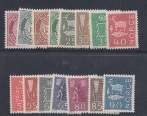 Countries - N- Z - Norway #416-30 Unused/Never Hinged Very Fine