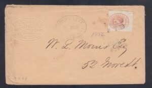 US Locals and Carriers #20L13 Used Fine / Very Fine on Embossed Cover + PF Cert