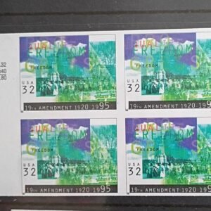 US Errors Post 1931 #2980b Imperforate plate number block/NH XF