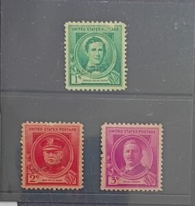 US Modern #879-81 Var. Unused/Without gum