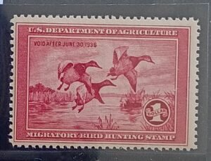 US Federal Duck Stamps #RW2 Unused/NH Fine+