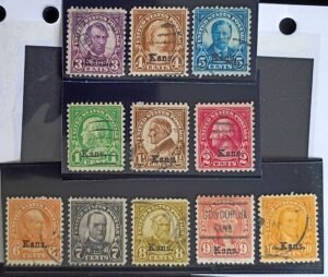 US Modern #658-668 Used Fine-VF Matched Set
